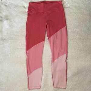 Fabletics Pink Geometric Leggings